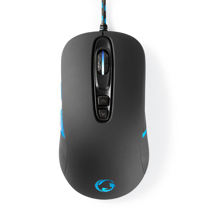 Nedis Gaming Mouse - Wired, 4000 dpi, Adjustable DPI, 1.80 m - RGB