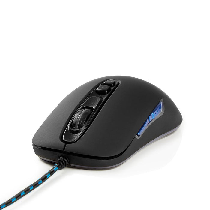 Nedis Gaming Mouse - Wired, 4000 dpi, Adjustable DPI, 1.80 m - RGB