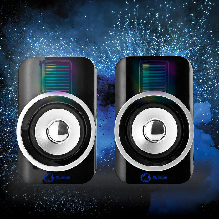 Nedis Gaming Speaker - Speaker channels: 2.0, USB Powered, 3.5 mm Male, RGB - Volume control