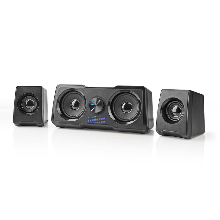 Nedis Gaming Speaker - Speaker channels: 2.2, USB Powered, 3.5 mm Male, LED - Volume control