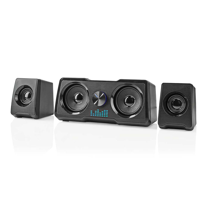 Nedis Gaming Speaker - Speaker channels: 2.2, USB Powered, 3.5 mm Male, LED - Volume control