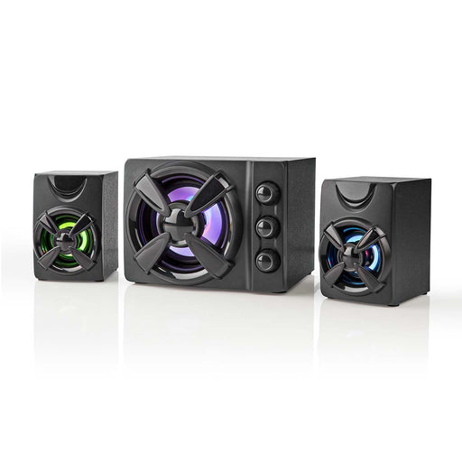Nedis Gaming Speaker - Speaker channels: 2.1, USB Powered, 3.5 mm Male, LED - Volume control