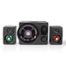 Nedis Gaming Speaker - Speaker channels: 2.1, Mains Powered, 3.5 mm Male, LED - Volume control