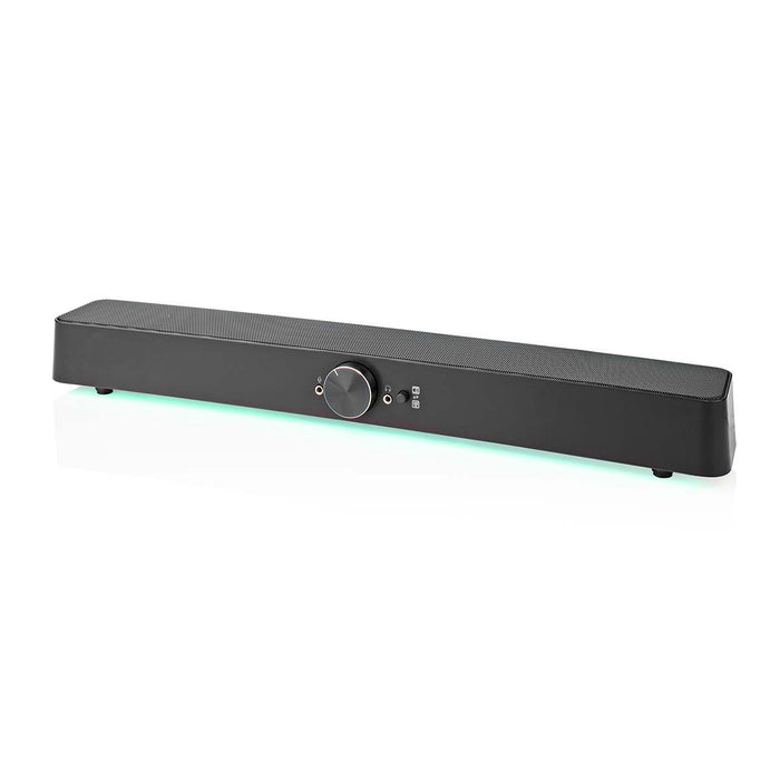 Nedis Gaming Speaker - Speaker channels: 2.0, USB Powered, 3.5 mm Male, Volume control - Connection output: 1x 3.5 mm