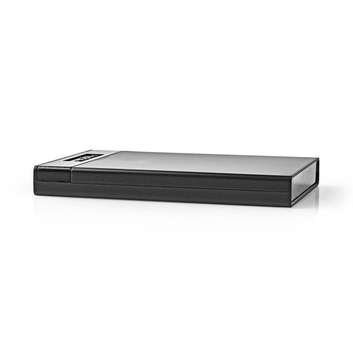 Nedis Hard Disk Enclosure - 2.5", SATA III 6 Gb/s, USB 3.1 Gen1, USB Type-A - Plastic