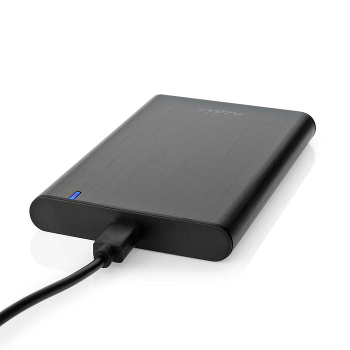 Nedis Hard Disk Enclosure - 2.5", USB 3.1 Gen1, USB Type-A / USB Type-C, Notebook / PC - Aluminium