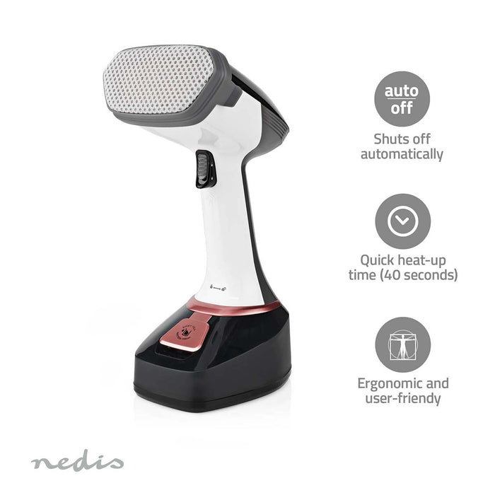 Nedis Garment Steamer - 1400 W, 0.32 l, Removable water reservoir, Removable water reservoir - 25 g/m