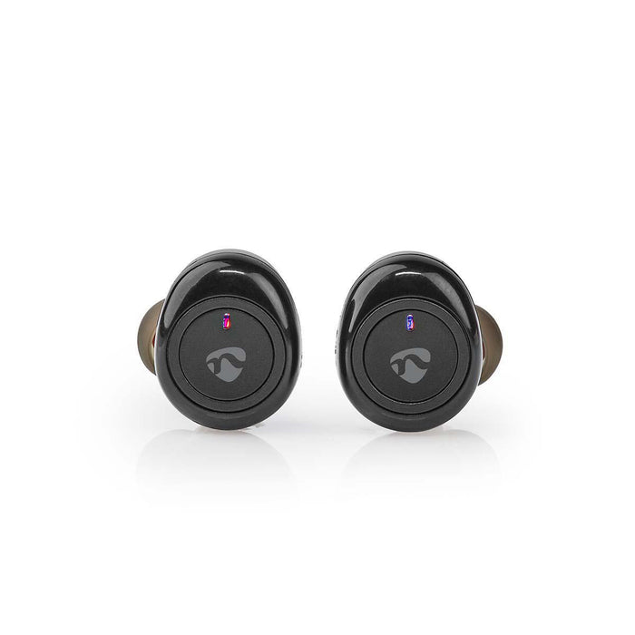 Nedis Fully Wireless Earphones - Bluetooth®, Battery play time: 3 hrs, Press Control, Voice control support - Black