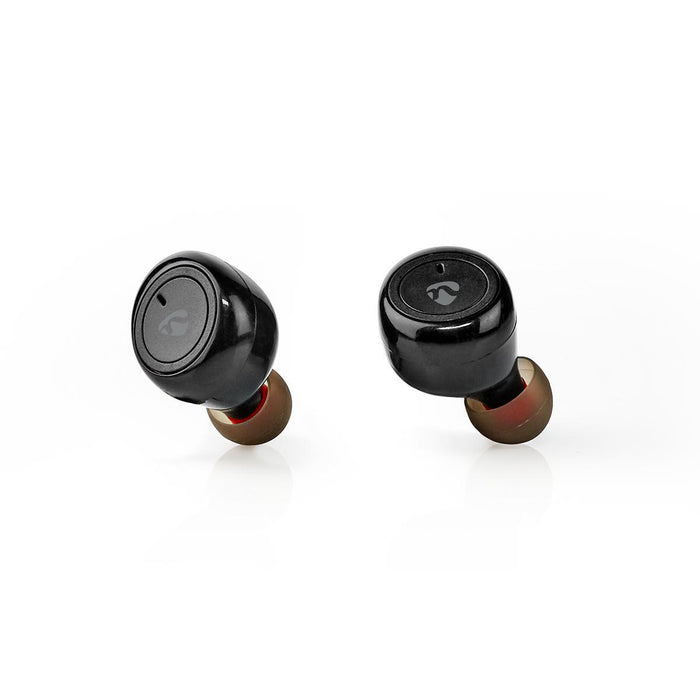 Nedis Fully Wireless Earphones - Bluetooth®, Battery play time: 3 hrs, Press Control, Voice control support - Black