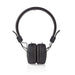 Nedis Wireless On-Ear Headphones - Battery play time: 15 hrs, Built-in microphone, Press Control, Volume control - Black