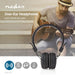 Nedis Wireless On-Ear Headphones - Battery play time: 15 hrs, Built-in microphone, Press Control, Volume control - Black