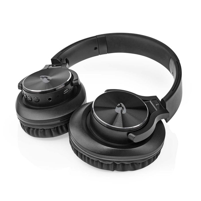 Nedis Wireless Over-Ear Headphones - Battery play time: 7 hrs, Built-in microphone, Press Control, Volume control - Travel case included