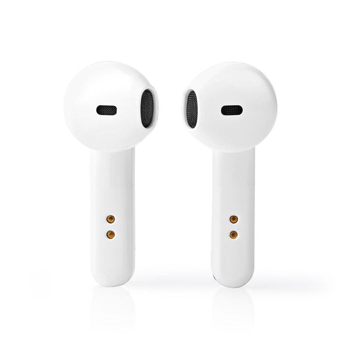 Nedis Fully Wireless Earphones - Bluetooth®, Battery play time: 2.5 hrs, Touch Control, Voice control support - White