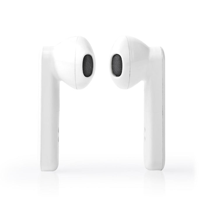 Nedis Fully Wireless Earphones - Bluetooth®, Battery play time: 2.5 hrs, Touch Control, Voice control support - White