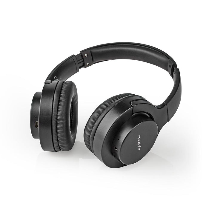 Nedis Wireless On-Ear Headphones - Battery play time: 10 hrs, Built-in microphone, Press Control, Voice control support - Volume control