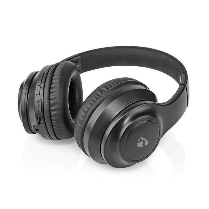 Nedis Wireless Over-Ear Headphones - Battery play time: 16 hrs, Built-in microphone, Press Control, Volume control - Travel case included