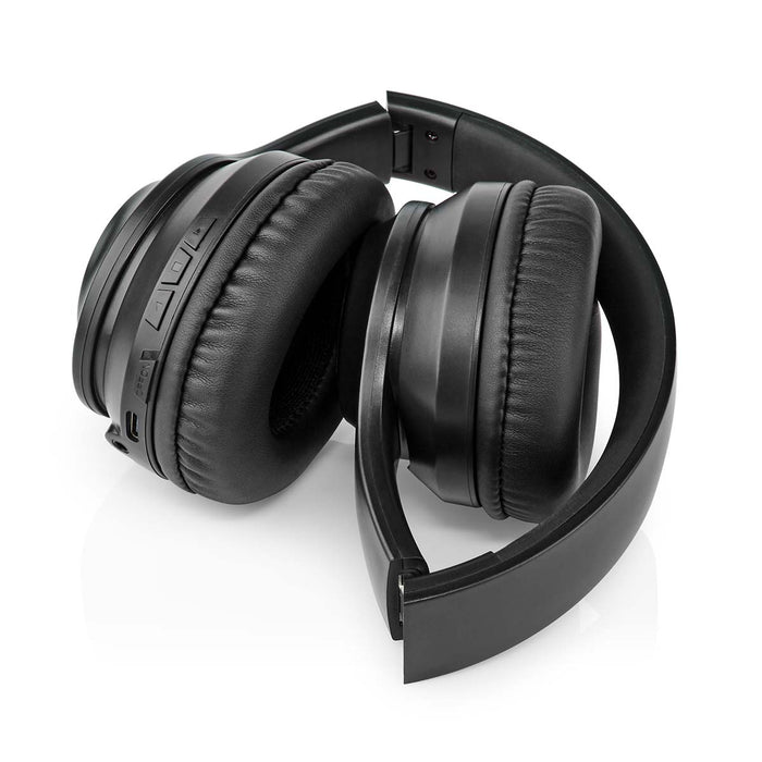 Nedis Wireless Over-Ear Headphones - Battery play time: 16 hrs, Built-in microphone, Press Control, Volume control - Travel case included