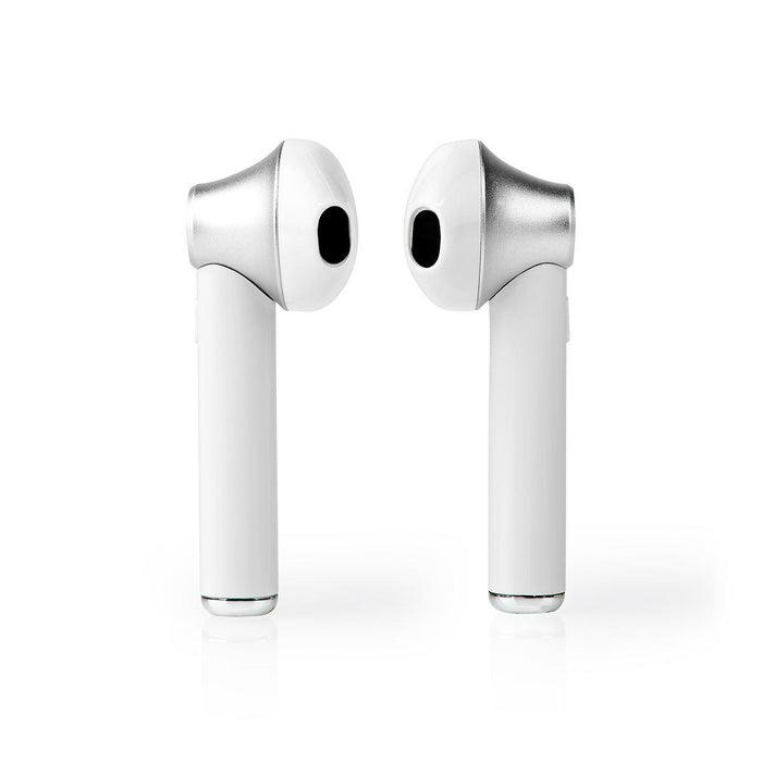 Nedis Fully Wireless Earphones - Bluetooth®, Battery play time: 2.5 hrs, Press Control, Voice control support - White