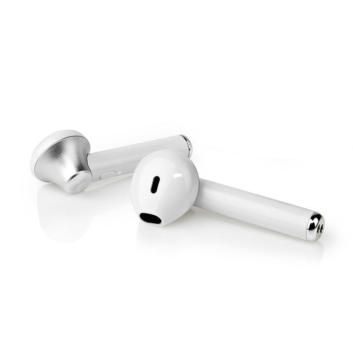 Nedis Fully Wireless Earphones - Bluetooth®, Battery play time: 2.5 hrs, Press Control, Voice control support - White