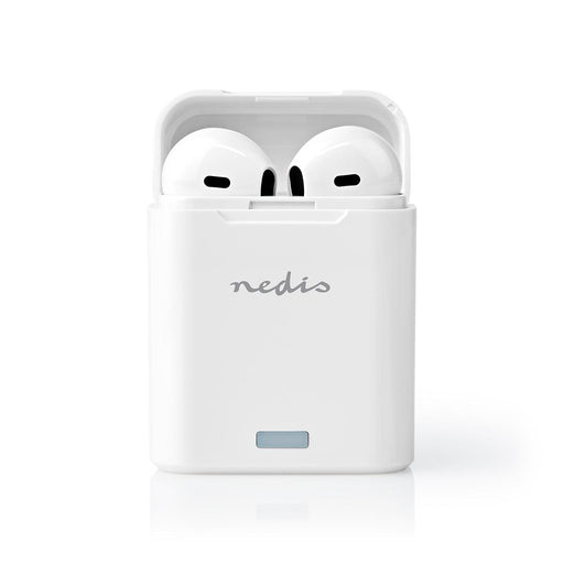 Nedis Fully Wireless Earphones - Bluetooth®, Battery play time: 2.5 hrs, Press Control, Voice control support - White