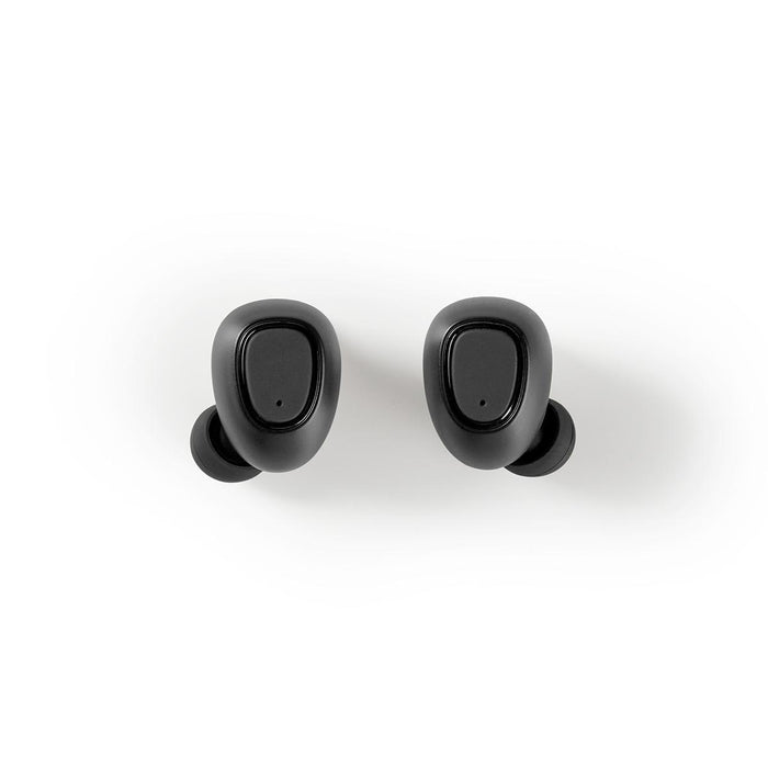 Nedis Fully Wireless Earphones - Bluetooth®, Battery play time: 5 hrs, Press Control, Voice control support - Black