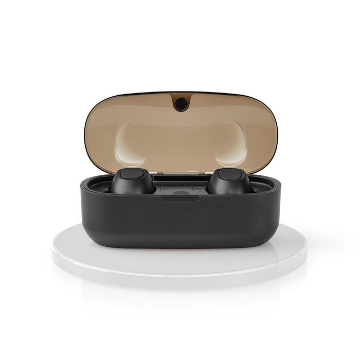 Nedis Fully Wireless Earphones - Bluetooth®, Battery play time: 5 hrs, Press Control, Voice control support - Black