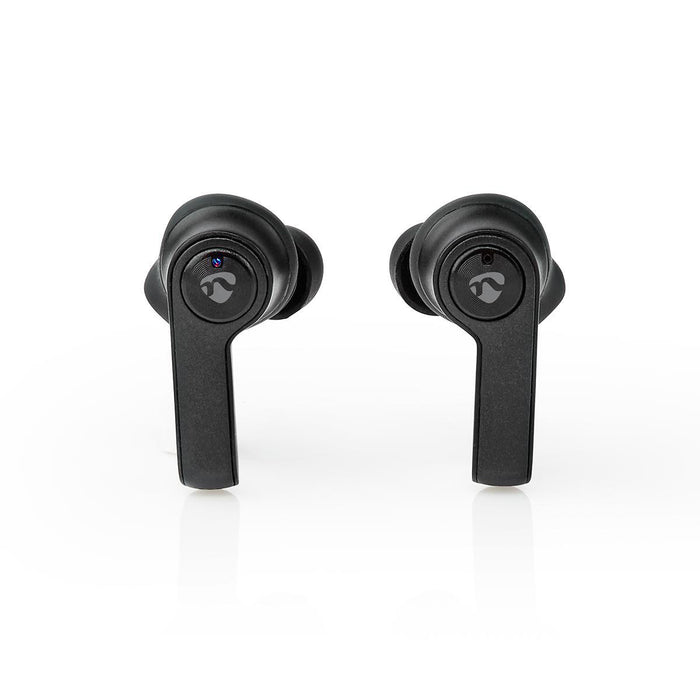 Nedis Fully Wireless Earphones - Bluetooth®, Battery play time: 3.5 hrs, Press Control, Ear wings - Black