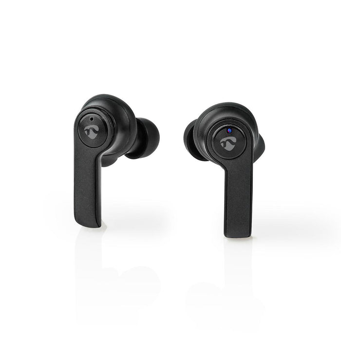 Nedis Fully Wireless Earphones - Bluetooth®, Battery play time: 3.5 hrs, Press Control, Ear wings - Black