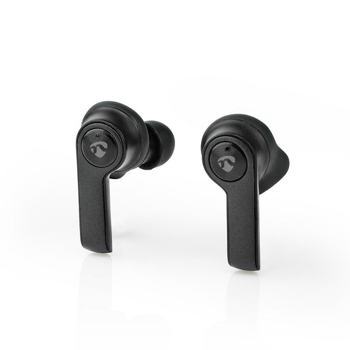 Nedis Fully Wireless Earphones - Bluetooth®, Battery play time: 3.5 hrs, Press Control, Ear wings - Black