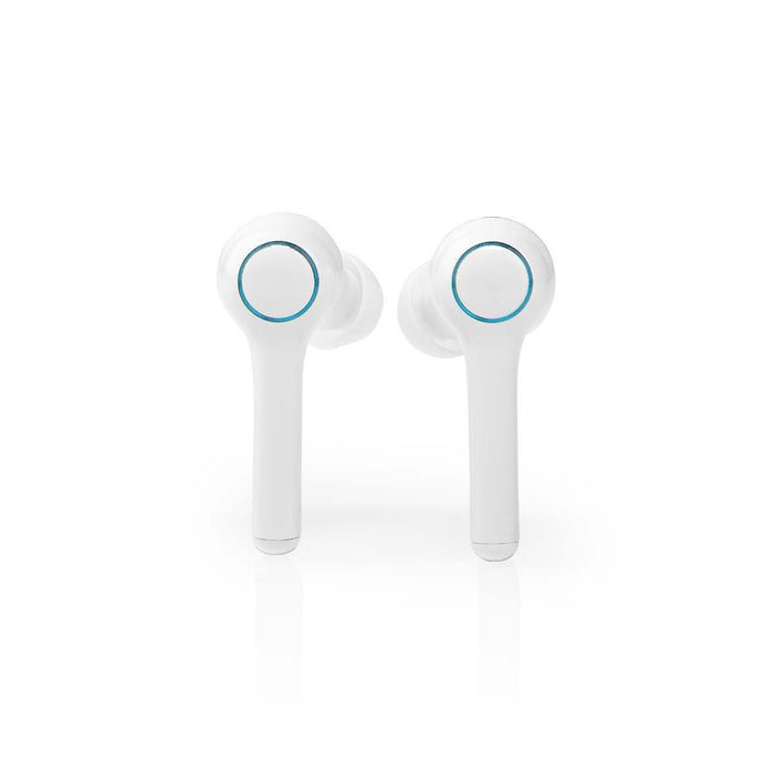 Nedis Fully Wireless Earphones - Bluetooth®, Battery play time: 6 hrs, Touch Control, Voice control support - White