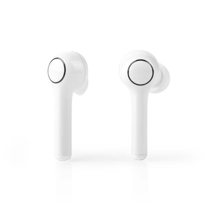 Nedis Fully Wireless Earphones - Bluetooth®, Battery play time: 6 hrs, Touch Control, Voice control support - White