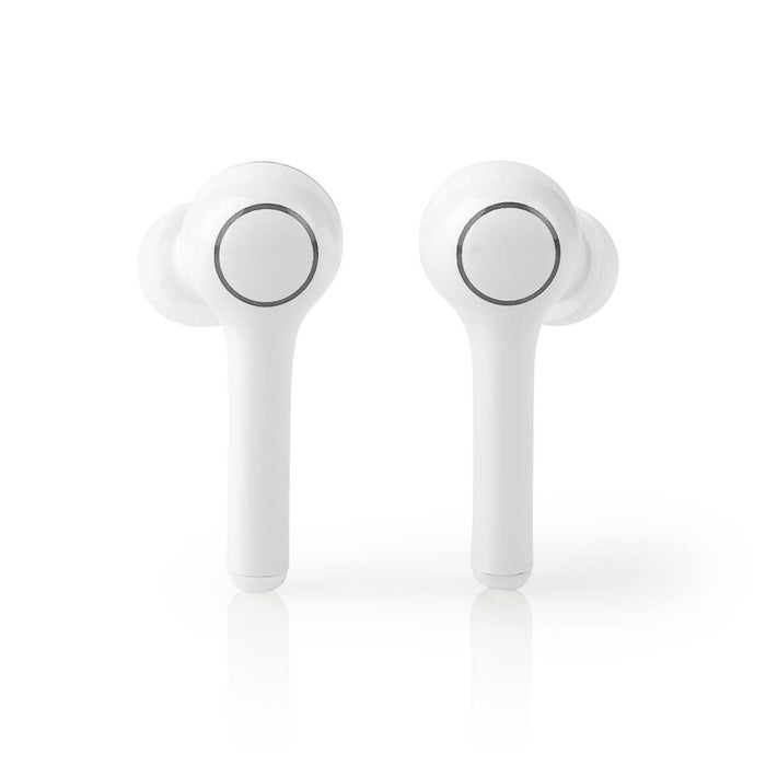 Nedis Fully Wireless Earphones - Bluetooth®, Battery play time: 6 hrs, Touch Control, Voice control support - White