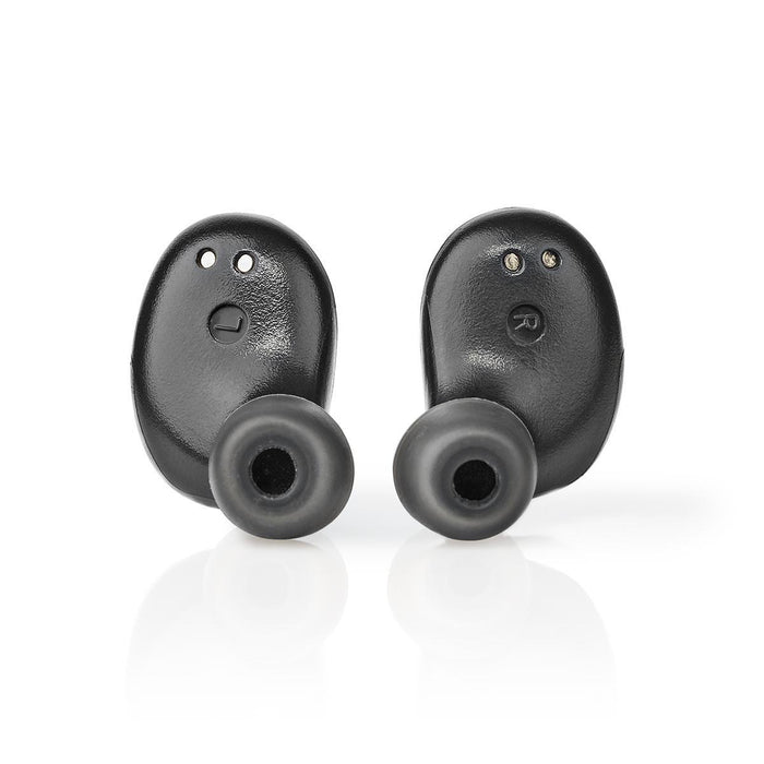 Nedis Fully Wireless Earphones - Bluetooth®, Battery play time: 3 hrs, Touch Control, Voice control support - Grey / Silver