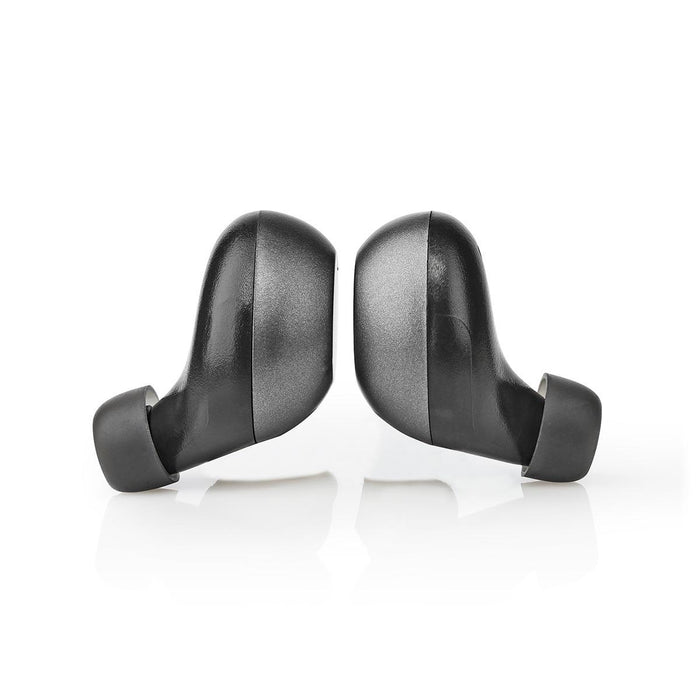 Nedis Fully Wireless Earphones - Bluetooth®, Battery play time: 3 hrs, Touch Control, Voice control support - Grey / Silver