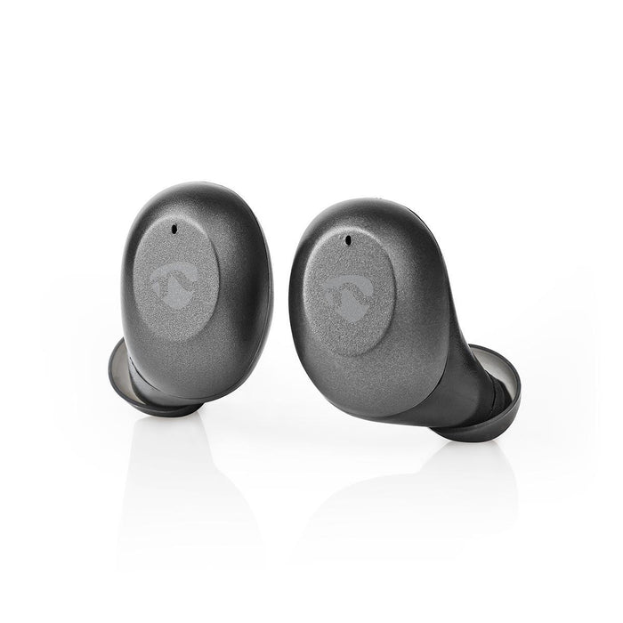 Nedis Fully Wireless Earphones - Bluetooth®, Battery play time: 3 hrs, Touch Control, Voice control support - Grey / Silver