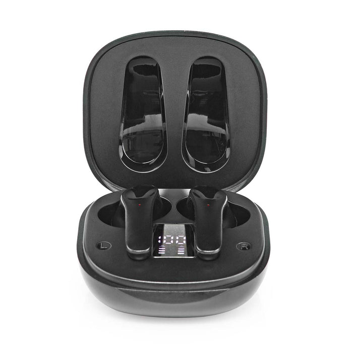 Nedis Fully Wireless Earphones - Bluetooth®, Battery play time: 5 hrs, Touch Control, Noise canceling - Black