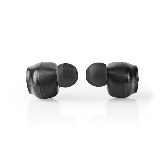 Nedis Fully Wireless Earphones - Bluetooth®, Battery play time: 4 hrs, Touch Control, Speaker function - Black / Silver