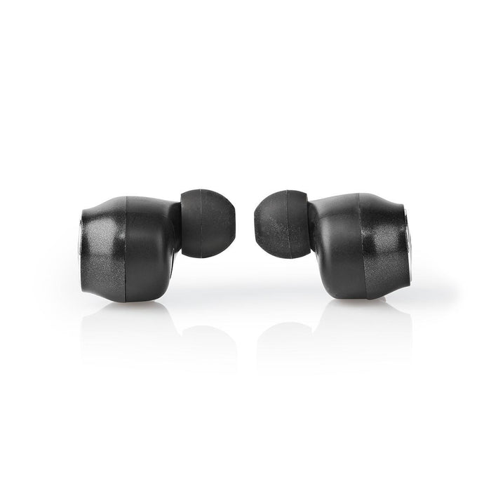 Nedis Fully Wireless Earphones - Bluetooth®, Battery play time: 4 hrs, Touch Control, Speaker function - Black / Silver