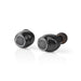 Nedis Fully Wireless Earphones - Bluetooth®, Battery play time: 4 hrs, Touch Control, Speaker function - Black / Silver