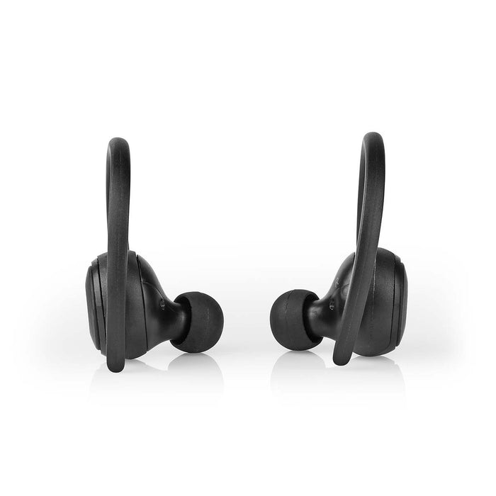 Nedis Fully Wireless Earphones - Bluetooth®, Battery play time: 4 hrs, Press Control, Ear hooks - Black