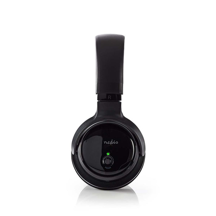 Nedis Wireless TV Headphones - RF, On-Ear, Battery play time: 11 hrs, Charging dock - Black