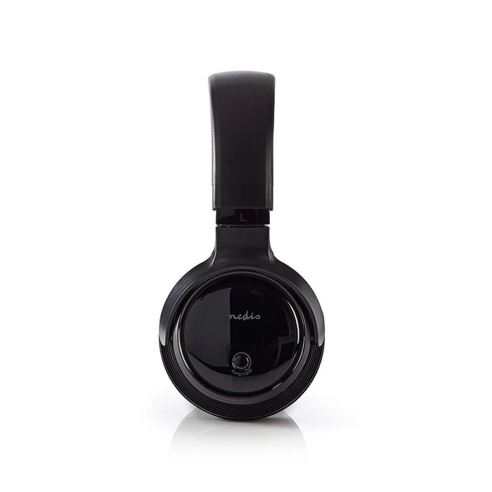 Nedis Wireless TV Headphones - RF, On-Ear, Battery play time: 11 hrs, Charging dock - Black