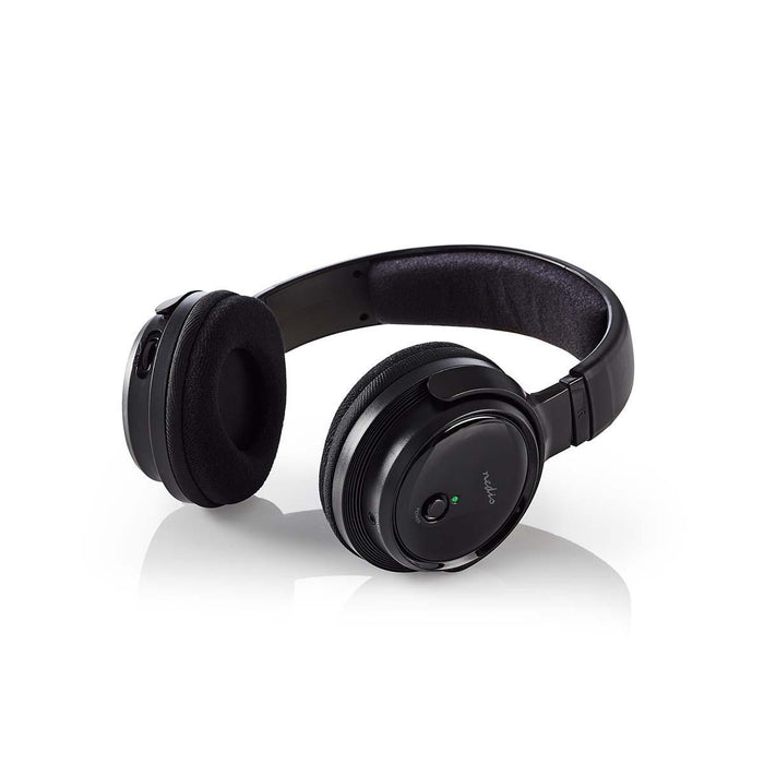 Nedis Wireless TV Headphones - RF, On-Ear, Battery play time: 11 hrs, Charging dock - Black