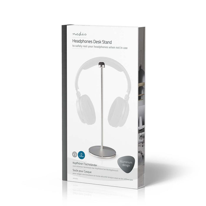 Nedis Headphones Stand - Aluminium - Aluminium, 