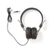 Nedis On-Ear Wired Headphones - 3.5 mm - Cable length: 1.20 m - Black, 