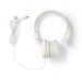 Nedis On-Ear Wired Headphones - 3.5 mm - Cable length: 1.20 m - White, 