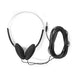 Nedis On-Ear Wired Headphones - 3.5 mm - Cable length: 6.00 m - Black, 