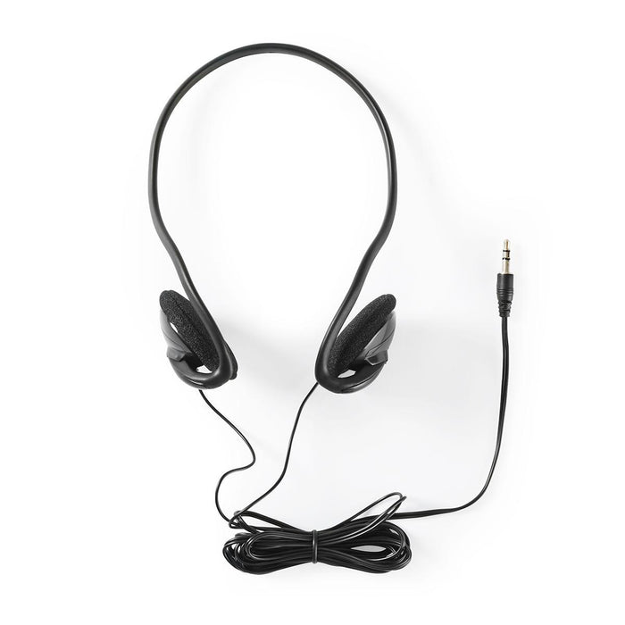 Nedis On-Ear Wired Headphones - 3.5 mm - Cable length: 2.10 m - Black, 