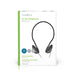 Nedis On-Ear Wired Headphones - 3.5 mm - Cable length: 2.10 m - Black, 