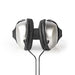 Nedis Over-Ear Wired Headphones - Cable length: 2.70 m - Volume control - Black / Silver, 